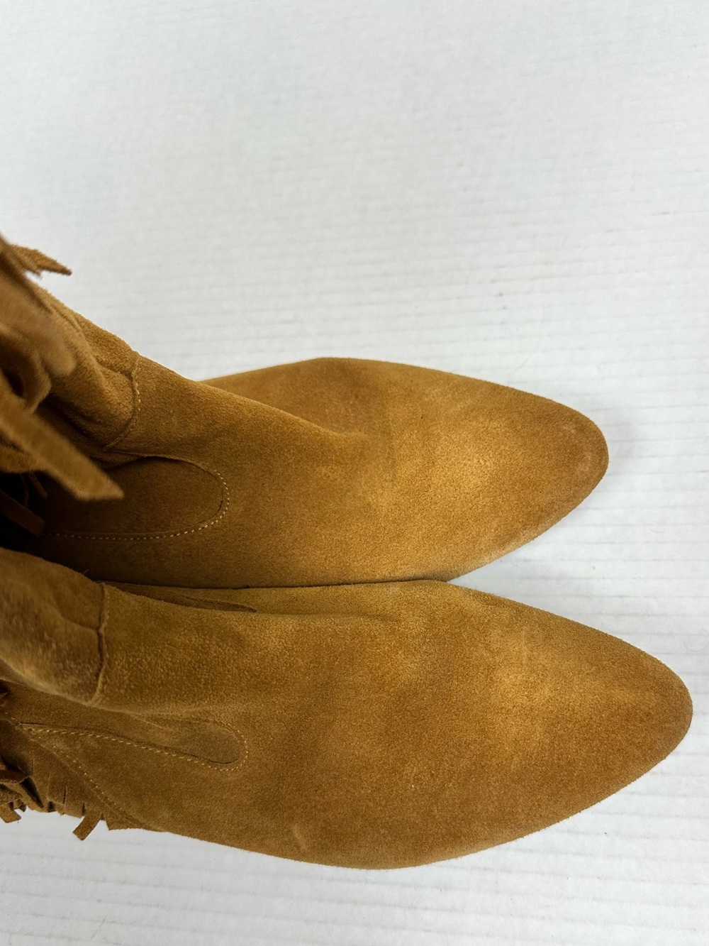 Sam Edelman Utah Suede Knee High Fringe Boots Size 8.0 M - Picture 5 of 12